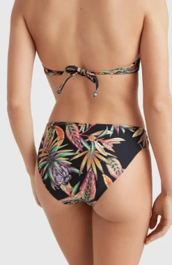 Bikinibroekje Rita | Black Tropical Flower