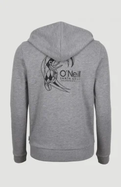 Circle Surfer Hoodie Jacket | Silver Melee