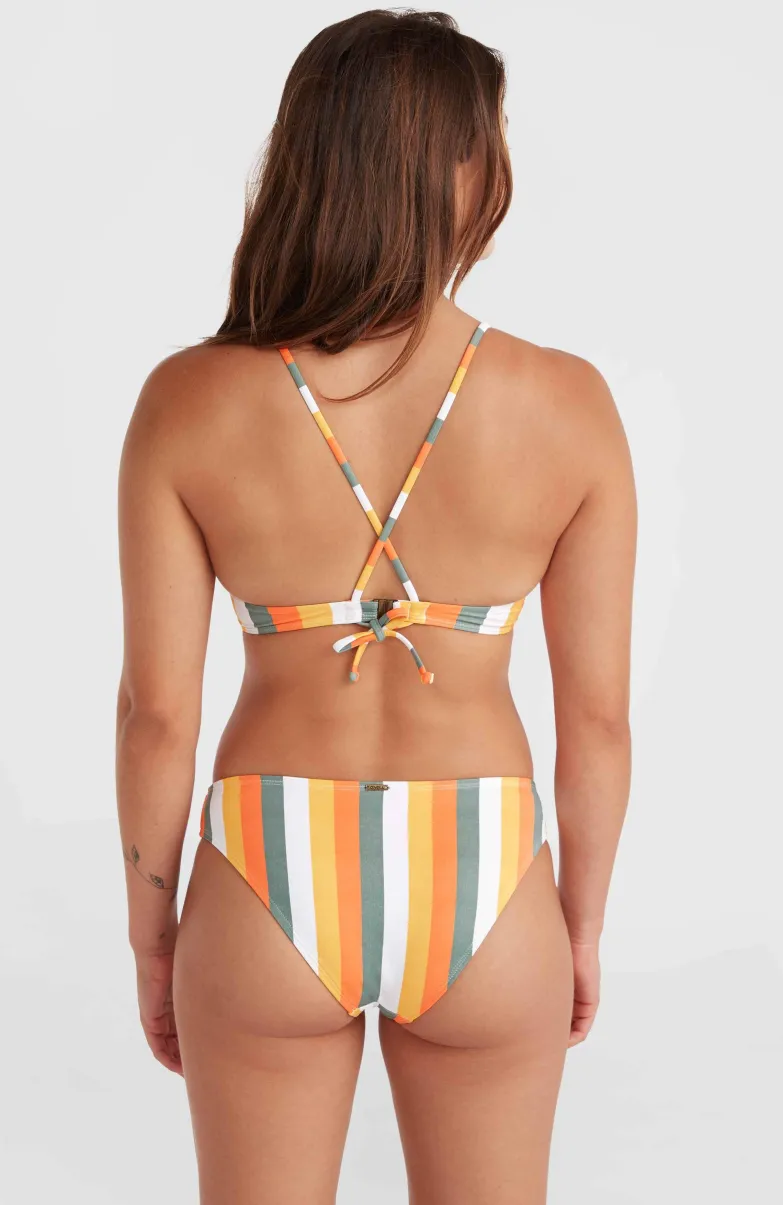 Cruz Bikinibroekje | Orange Multistripe