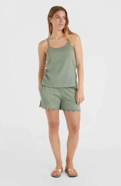 Essentials Ava Tanktop Met Kant | Lily Pad
