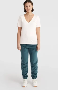 Essentials T-shirt Met V-hals | Snow White