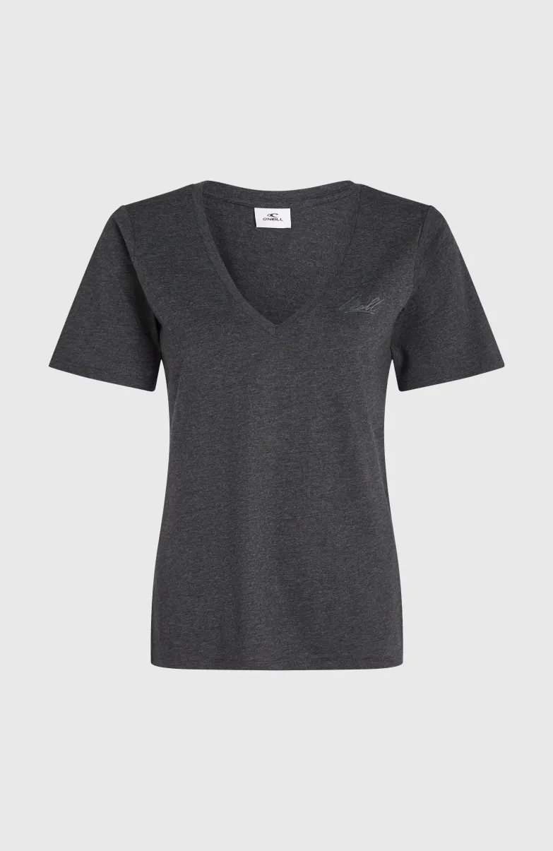 Essentials T-shirt Met V-hals | Black Out