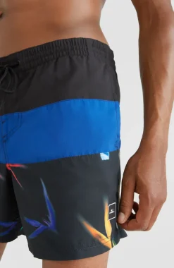Frame Block Swim Short | Blue Multi 6