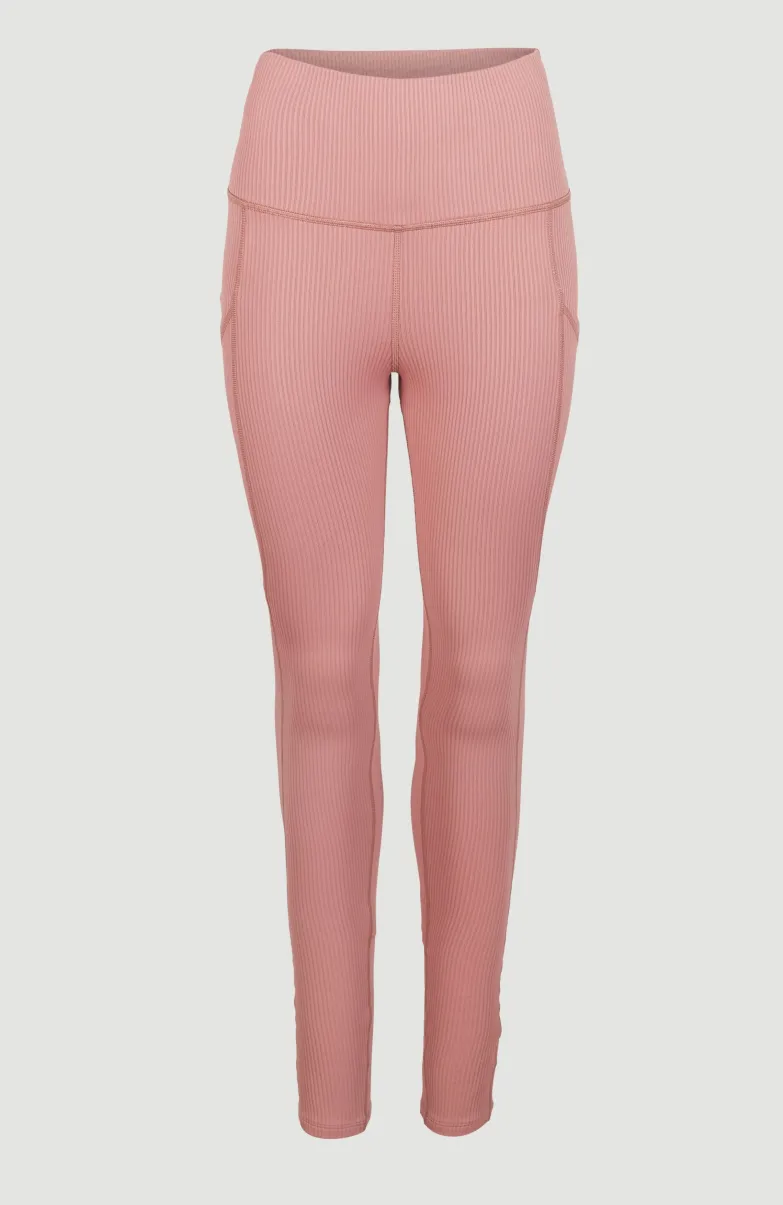 Hike Rib High Waist Legging | Ash Rose