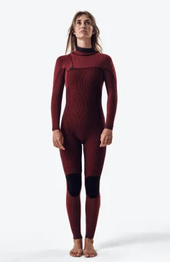 Hyperfreak Fire 5/4+mm Chest Zip Full Wetsuit | NAVY/SHADE