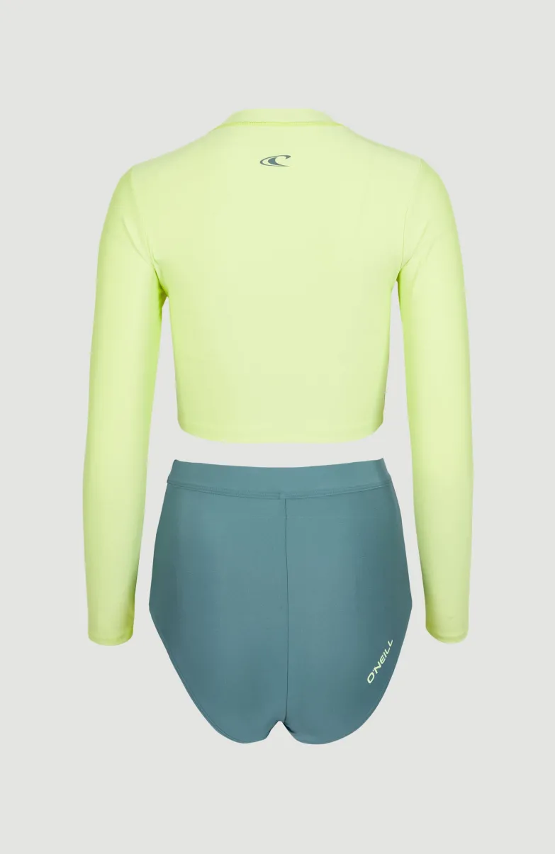 Hyperfreak Longsleeve Badpakset | Sunny Lime Colour Block