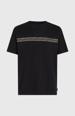 Ikat Stripe T-shirt | Black Out