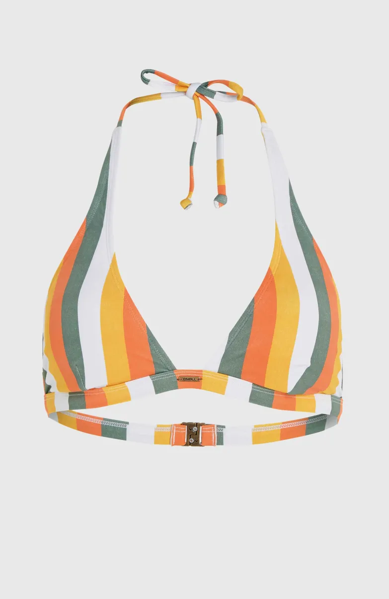 Marga Bikinitop | Orange Multistripe