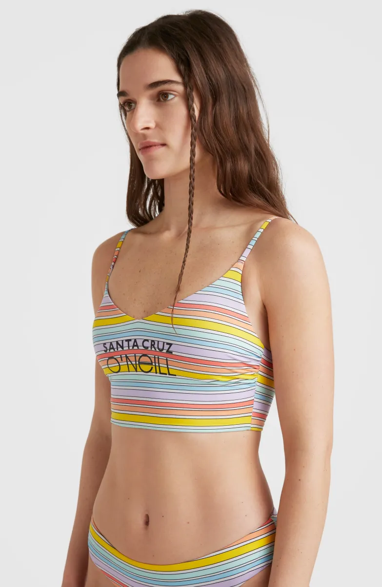 Midles - Maoi Bralette Bikiniset | Bright Multi Coloured Stripe