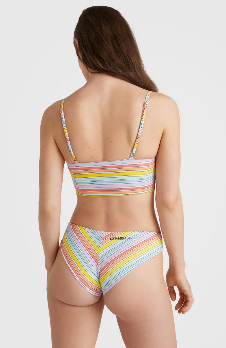 Midles - Maoi Bralette Bikiniset | Bright Multi Coloured Stripe