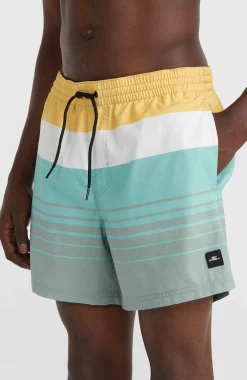 Mix And Match Cali Print 15'' Zwembroek | Green Mix&Match Panel Print