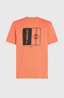 Mix And Match Palm T-shirt | Living Coral