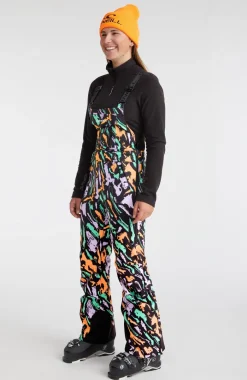 O'Riginals Bib Regular Wintersportbroek | Black Kemper Print