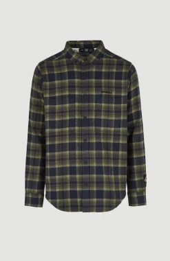 Overhemd O'Neill TRVLR Series Flannel Check | Green Shadow Check