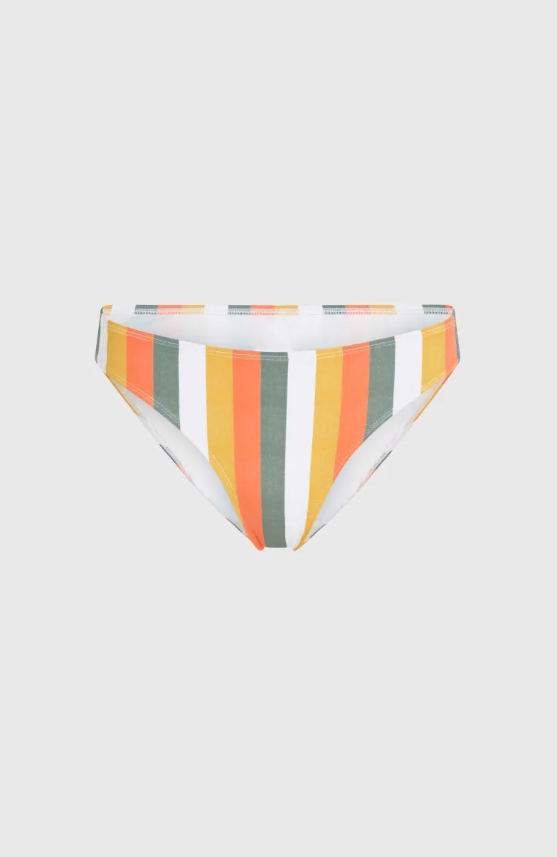 Rita Bikinibroekje | Orange Multistripe
