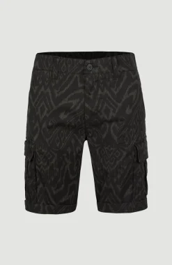 Short Park Cargo | Black Tonal Magic Carpet