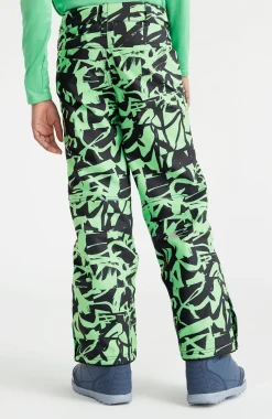 Skibroek Hammer Printed | Green Scribble