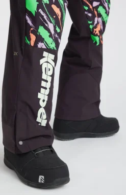 Skibroek Shred Bib | Black Kemper Print