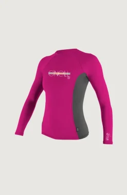 Skins Long Sleeve Crew | Dark Pink