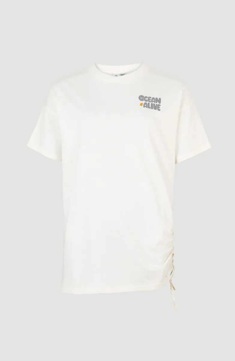 Stream Adjustable Long T-shirt | Snow White