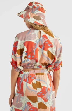 Top Tidda Woven | Patchwork Print