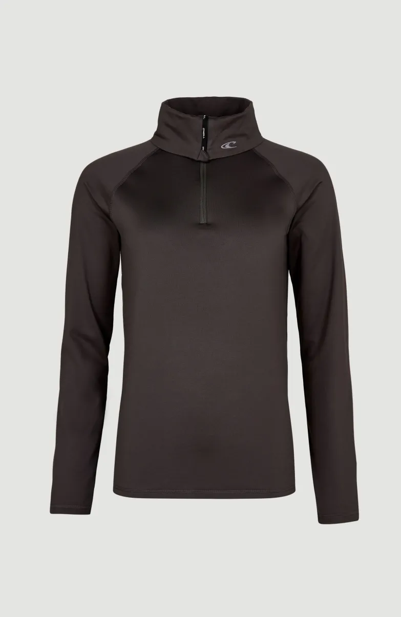 Trui Clime Fleece Met Halve Rits | Raven
