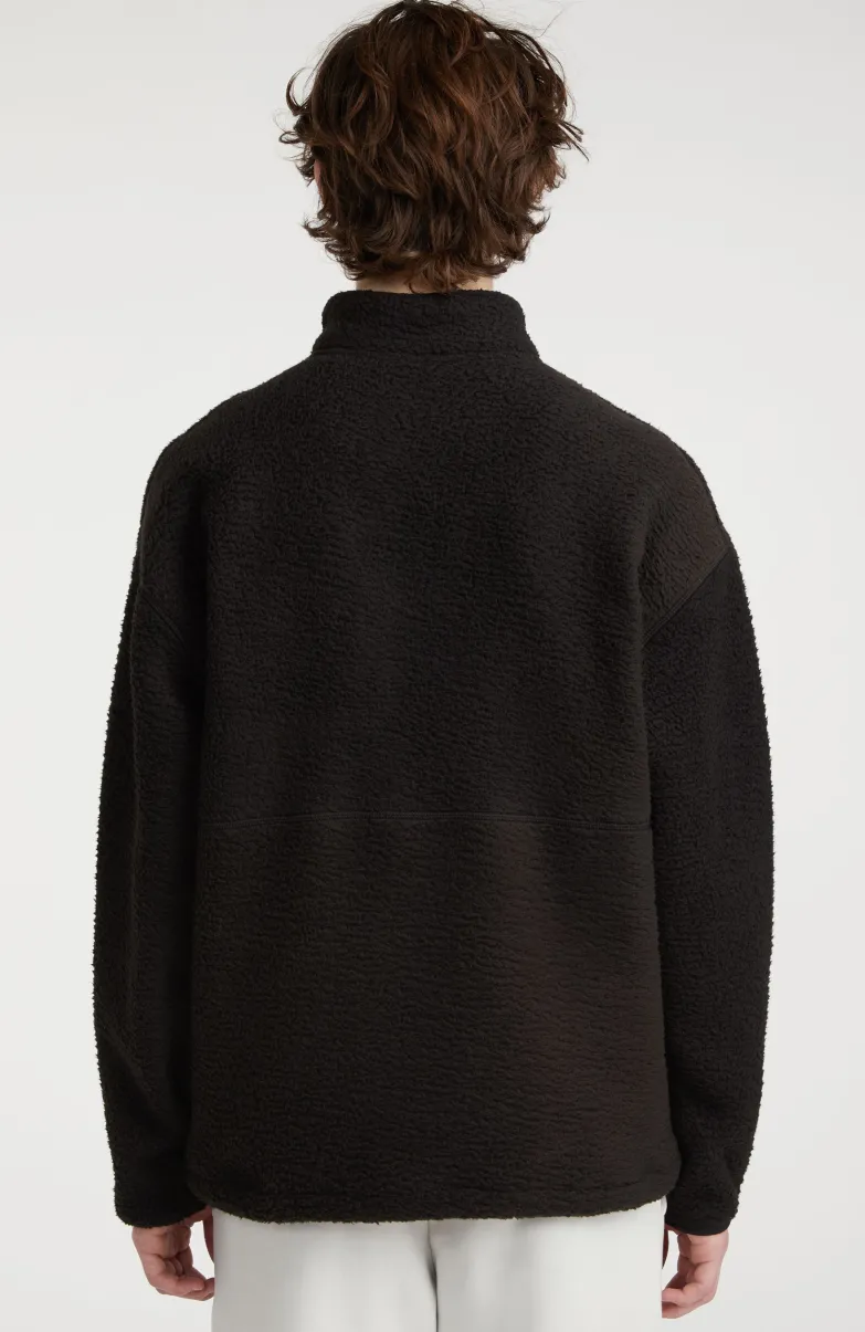 Trui Surf Heroes Fleece Met Halve Rits | Black Out