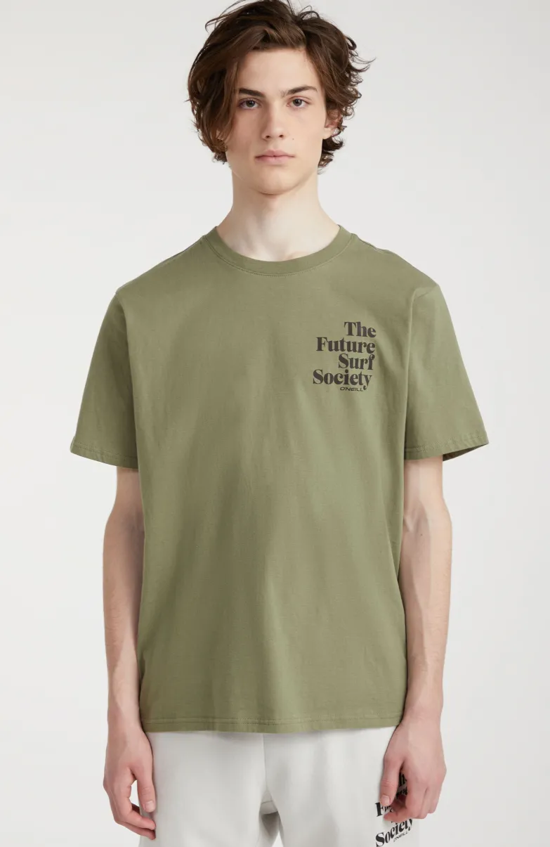 T-shirt Future Surf Society | Deep Lichen Green