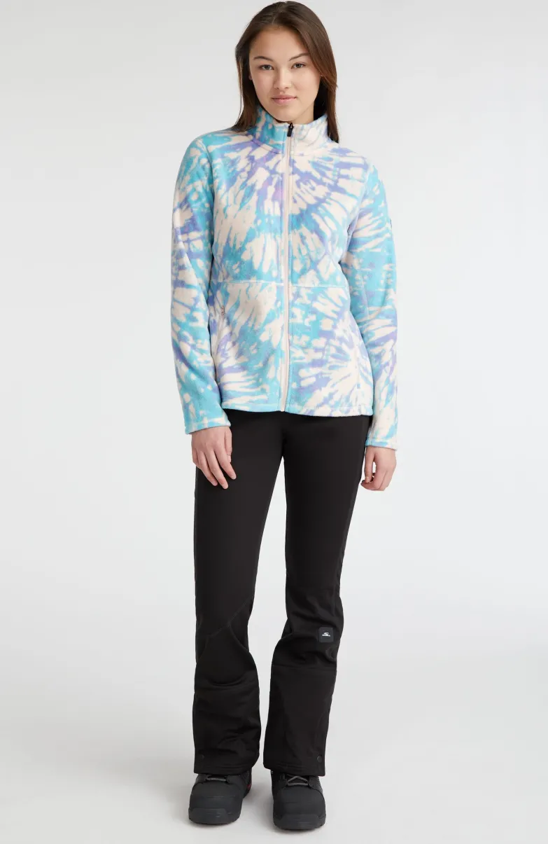 Vest Clime Printed Fleece | Pink Tie Dye