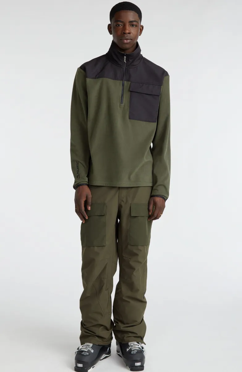 Vest Utility Heavy Fleece | Forest Night Colour Block