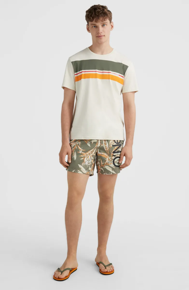 Zwemshort Cali Floral 16'' | Deep Lichen Tonal Floral