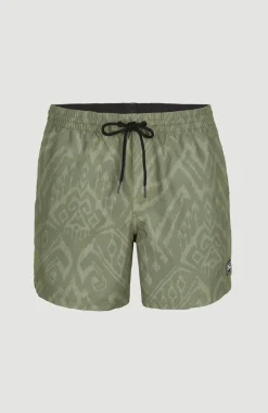 Zwemshort Cali Print 15'' | Deep Lichen Magic Carpet
